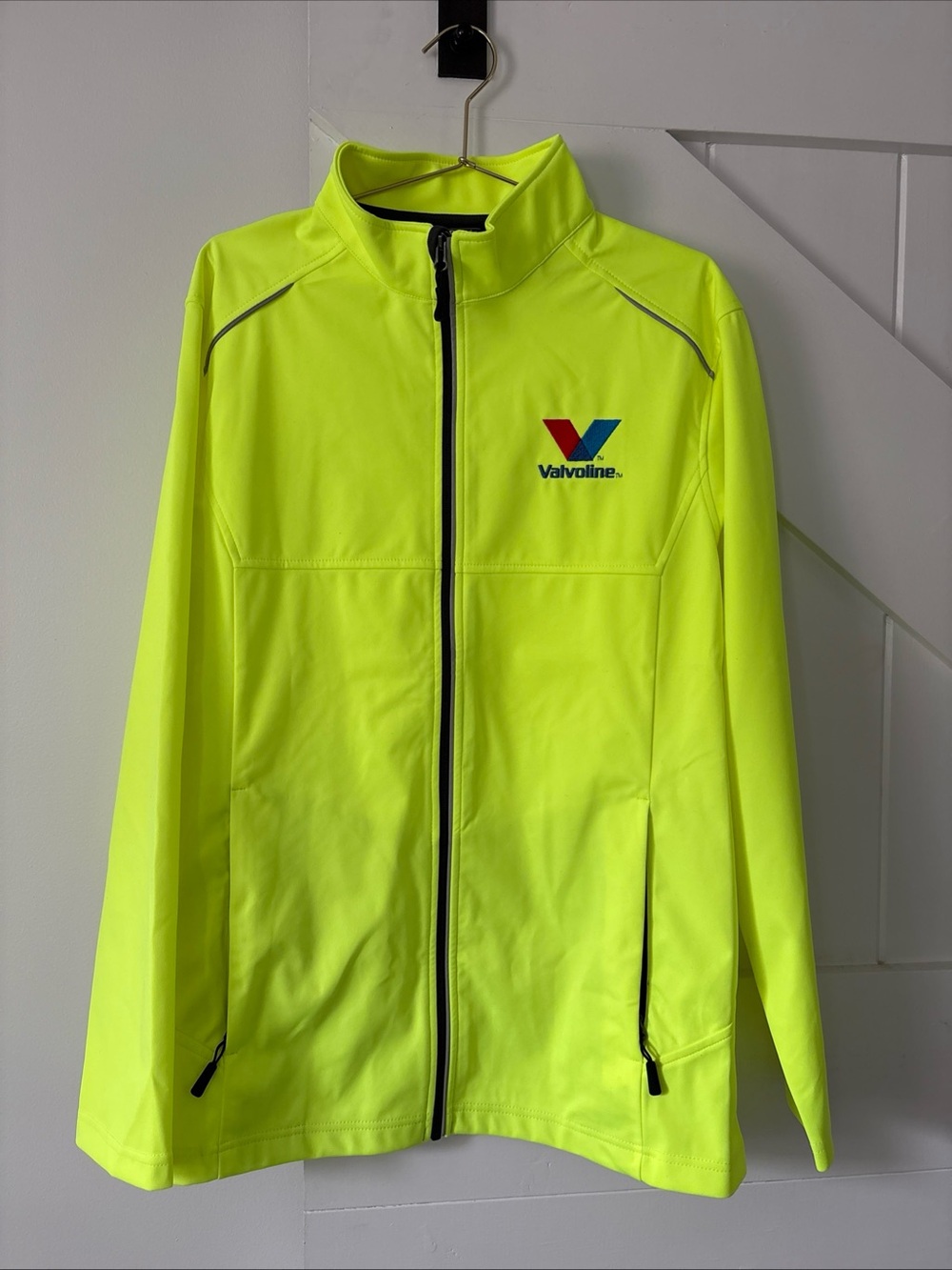 Core 365 Valvoline Fluorescent Yellow Jacket  Full Zip Size Large Work Utility